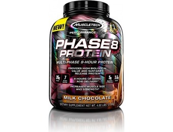 66% off MuscleTech Phase8 Protein Powder, Sustained Release