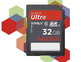 69% off SanDisk Pixtor 32GB Secure Digital 10 Memory Card