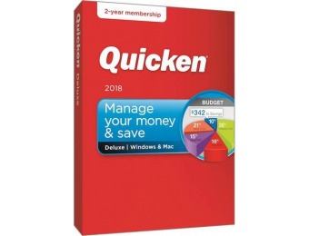 50% off Quicken Deluxe 2018 (2-Year Subscription) - Mac|Windows