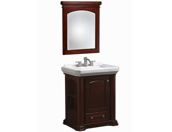 $357 off Danze 30" Mahogany Vanity w/ Pedestal Basin & Mirror