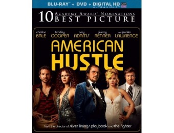 83% off American Hustle (Blu-ray + DVD + Digital HD)