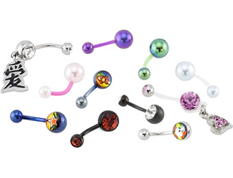 88% off Dazzling Assorted Belly Rings