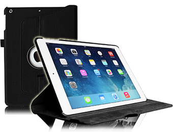 87% off Fintie 360 Degree Rotating Leather iPad Air Case / Stand