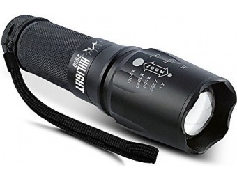 76% off HIILIGHT 2500 Zoomable Tactical LED Flashlight