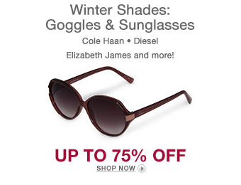 Up to 75% off Sunglasses & Goggles (Oakley, Chloe, & more)