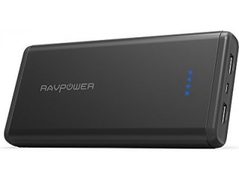 71% off RAVPower 20000mAh USB Battery w/ Dual iSmart 2.0 USB Ports