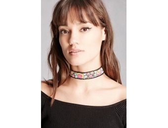 89% off Raj Floral Embroidered Choker
