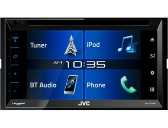 $100 off JVC 6.8" Bluetooth In-Dash CD/DVD/DM Receiver
