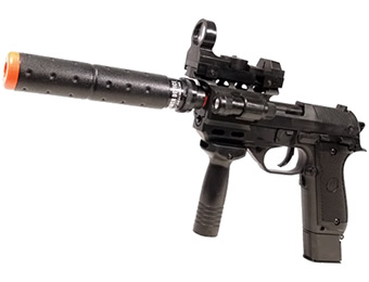 70% off Full Auto Tactical 2029A Pistol Airsoft Gun w/ Silencer