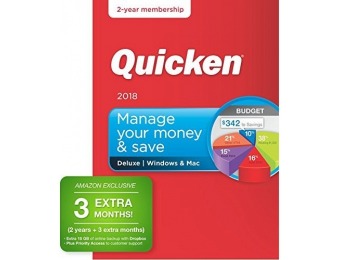50% off Quicken Deluxe 2018 – Personal Finance Software PC/Mac