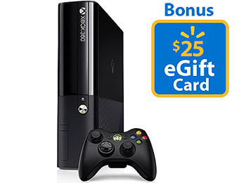 $25 eGift Card w/ Xbox 360 4GB Console