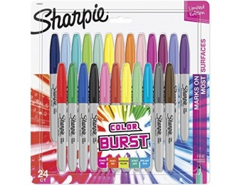 78% off Sharpie Color Burst Permanent Markers, 24-Ct