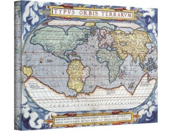 95% off Typvs Orbis Terrarvm Antique Map Canvas Art
