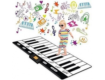 58% off Giant 71" 24 Key Piano Play Mat