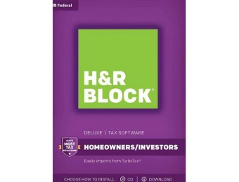 $10 GC + $20 off H&R Block Tax Software Deluxe 2017