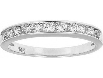 58% off AGS Certified SI2-I1 1/2 CT Classic Diamond Wedding Band