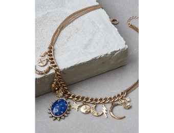 91% off AEO Blue Pendant Charm Necklace