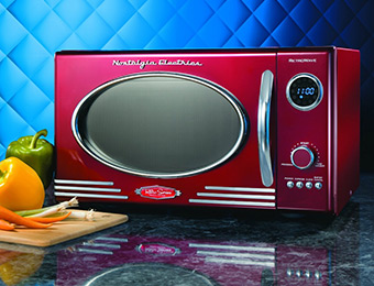 $102 off Nostalgia Electrics Retro Series Red Microwave Oven