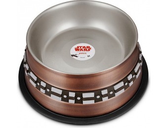 75% off Star Wars Chewbacca Stainless Steel Dog Bowl