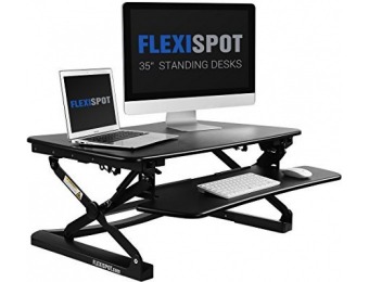 $105 off FlexiSpot Stand up Desk - Adjustable Standing Desk Riser