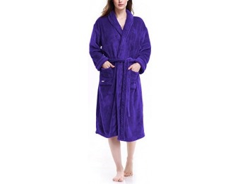 49% off David Archy Women's Micro Fleece Bath Robe