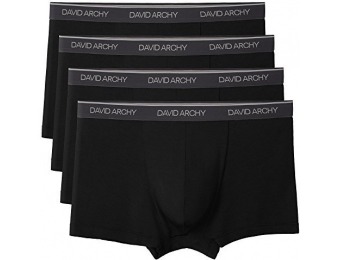 61% off David Archy Men's 4 Pack Ultra Soft and Breathable Trunks