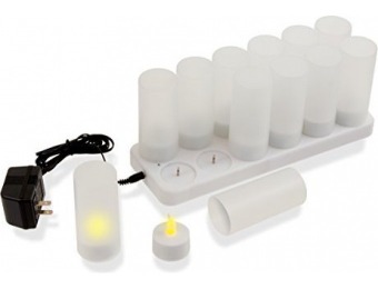 84% off Crestware RCL12 Rechargeable Candle Light (12 Pack)