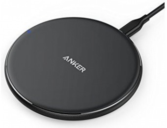 38% off Anker PowerPort Wireless 5 Pad Qi-Certified Ultra Slim Charger