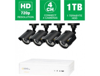 $100 off Q-SEE 4-Ch 720p 1TB Video Surveillance System