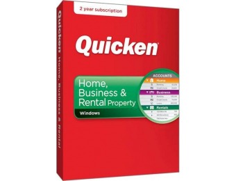 50% off Quicken Home, Business & Rental Property 2018 (2-Year)