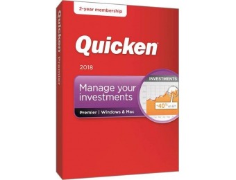 50% off Quicken Premier 2018 (2-Year Subscription) - Mac|Windows