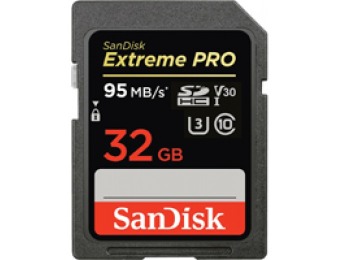 58% off SanDisk Extreme PRO 32GB V30 UHS-I SDHC Memory Card