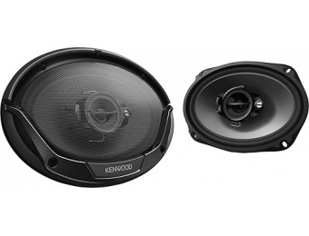 60% off Kenwood Road Series 6" x 9" 3-Way Car Speakers (Pair)