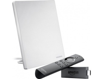 38% off Amazon Fire TV Stick + Alexa Voice Remote + HDTV Antenna