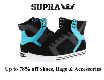 Up to 78% off Supra Shoes, Bags & Accessories