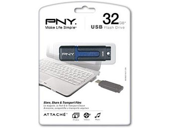 Extra $10 off PNY Attache 2 32GB USB 2.0 Flash Drive