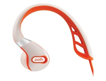 $55 off Polk Audio UltraFit 3000 Headphones - White/Orange