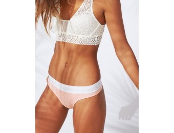 58% off Aerie Cotton Logo Thong