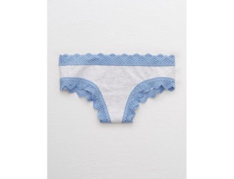 58% off Aerie Cotton Cheeky + XO Lace