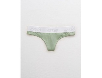 Aerie Real Soft® Stretch Cotton Logo Thong