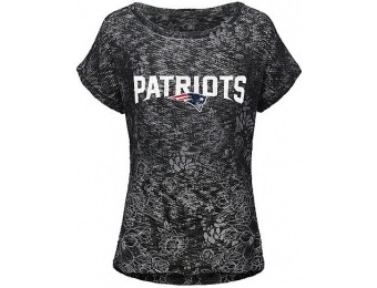 85% off NFL Women's Floral Short-Sleeve Sweater - Patriots