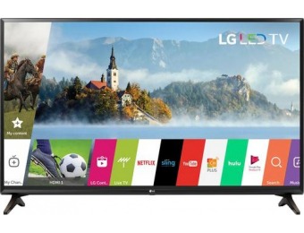 $100 off LG 43" LED 1080p Smart HDTV, 43LJ550M
