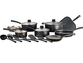 Mainstays 18-Piece Non-Stick Cookware Set for only $39.97