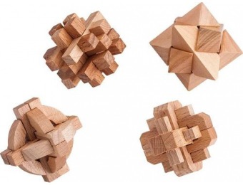 54% off Samsonico Wooden Puzzles (Set of 4)