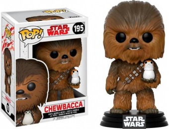 50% off Funko Pop! Star Wars Last Jedi Chewbacca with Porg
