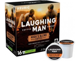 42% off Keurig Laughing Man Hugh's Blend K-Cup Pods (16-Pack)
