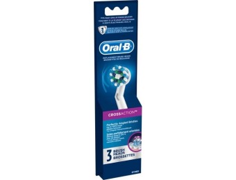 57% off Oral-B Cross Action Brush Heads (3-Pack)