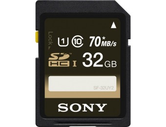 41% off Sony SF-UY2 Series 32GB SDHC UHS-I Memory Card