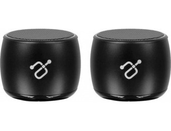 50% off Aluratek DYNAMITE Portable Bluetooth Speaker (2-Pack)