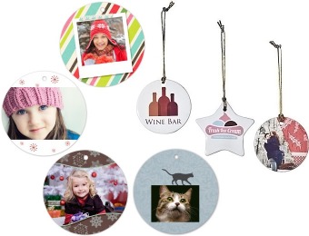 62% off Custom Personalized Double-sided Ceramic Ornaments